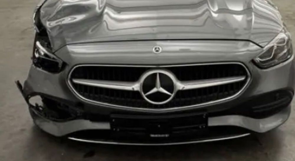 Mercedes c class w206 броня решетка праг