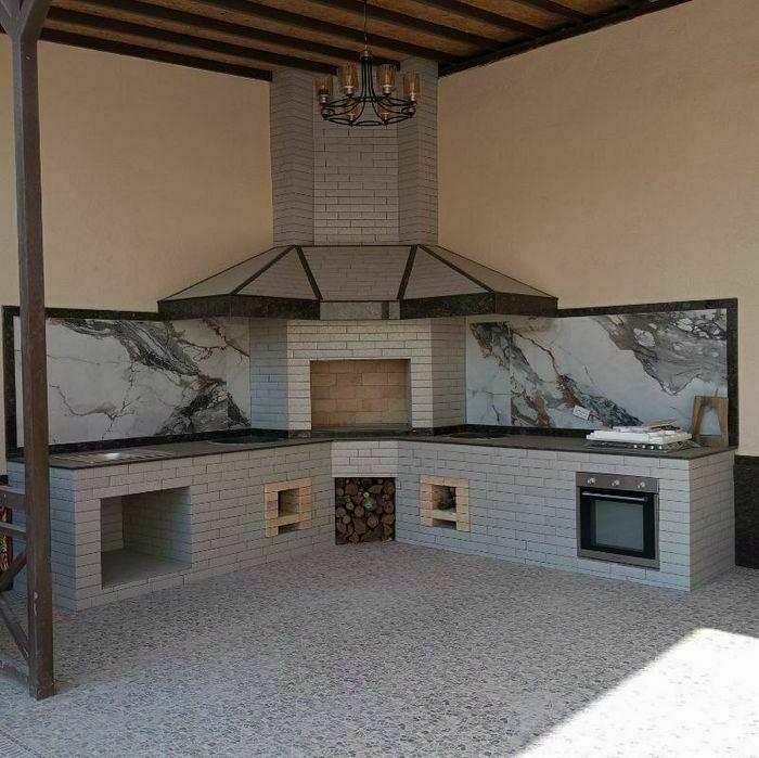 Барбекю. Летние кухни. Очаг. Строительство и облицовка.