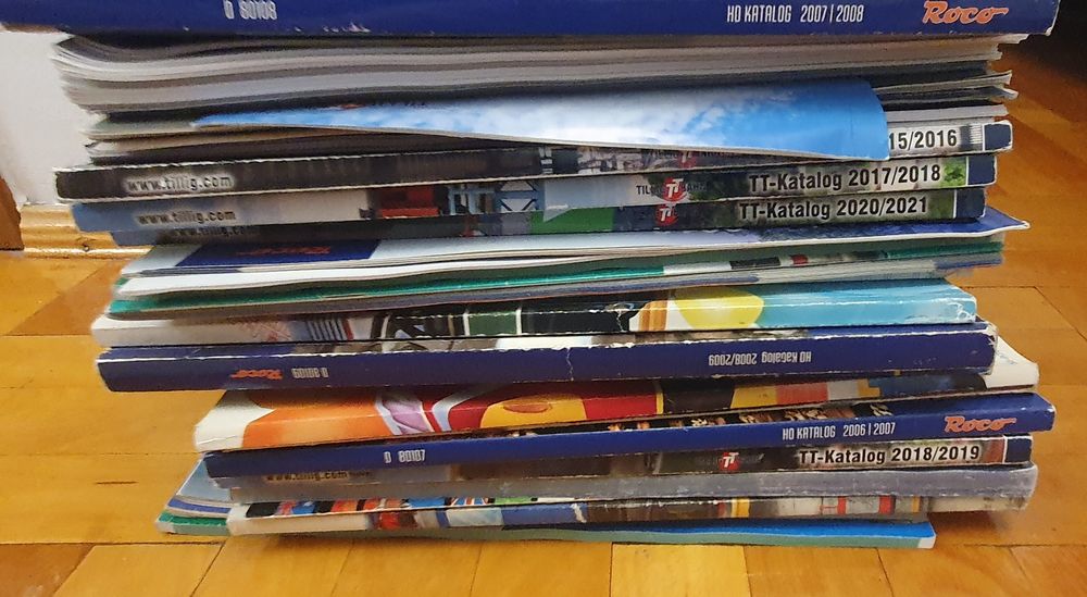 Lot cataloage scara g, ho, h0, tt, n, z