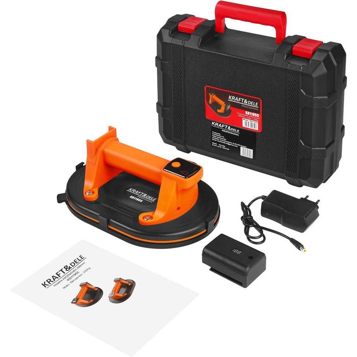 Ventuza electrica cu acumulator, capacitate 150 Kg, diametru disc 200