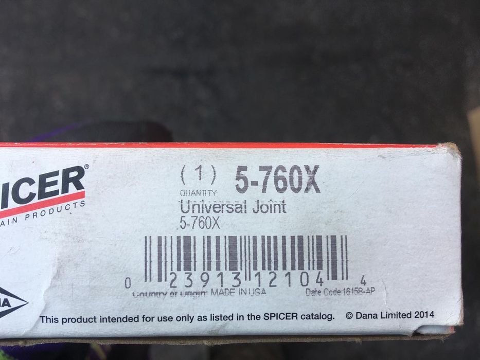 Крестовина карданного вала SPICER (США)