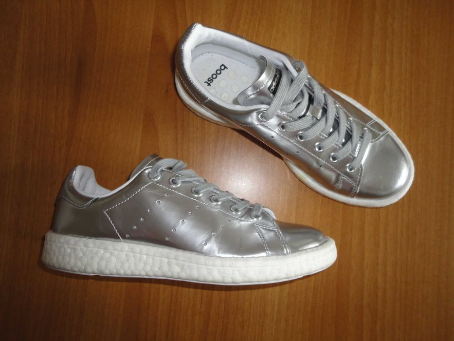 N37 Adidas Stan Smith Boost Silver/дамски обувки