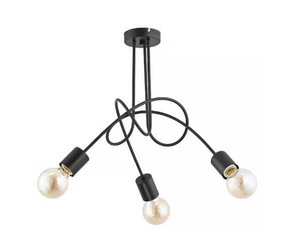 черен полилей с 3 крушки