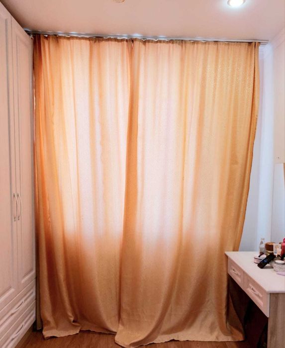 Шторы и тюль в хорошем состоянии