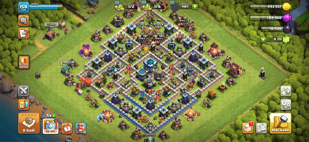 Clash of clans 3 акк тх 13 все