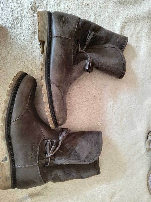 Дамски кожени боти на комфортно ходило