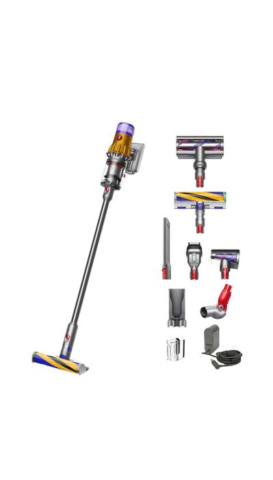 Aspirator vertical Dyson V12 Slim Detect Absolute 2023 448884-01, iluminare, 3 moduri de curatare