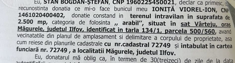 Vand teren magurele varteju