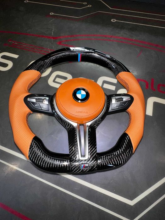 Volan M BMW CARBON / LED / Vibratii / Incalzire / DISTRONIC! SERIA F/E