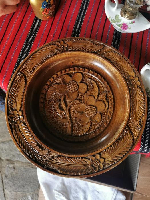Set statuete lemn si piatra