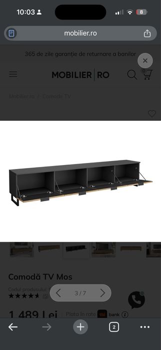 Vand comoda tv living