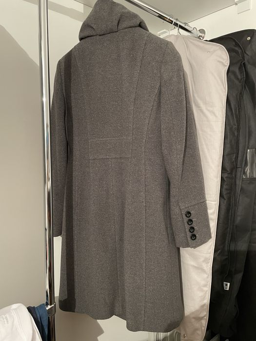 Женское серое пальто