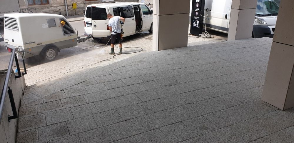 Spalare Pavaj, Spalare Clădiri cu jet de apa sub presiune