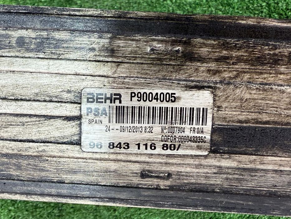 RADIATOR INTERCOOLER CITROEN DS3 1.6 DIESEL 2014 COD OEM 9684311680 2009-2016