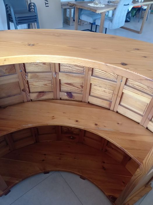 Set mobilier rustic din lemn masiv