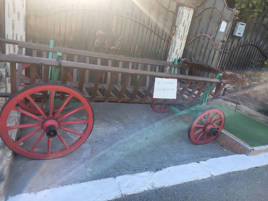 Car boi, căruță veche,