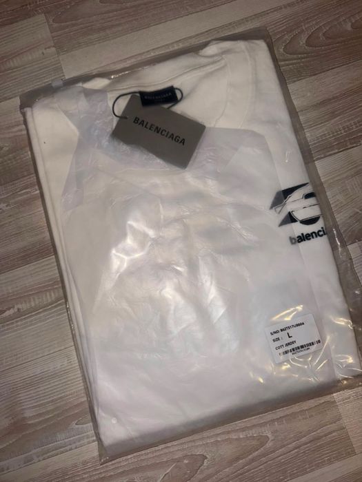 Tricou Balenciaga alb L