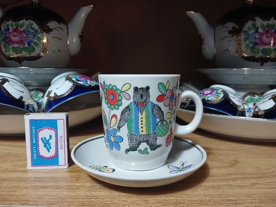 Чашка с тарелочкой детский
