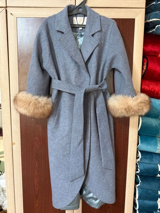 Пальто синий турецкий 44размер