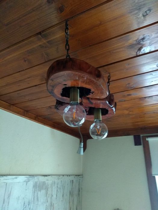 Изработвам полилеи от дърво и лампи стил: битов, арт, винтидж, рустик.