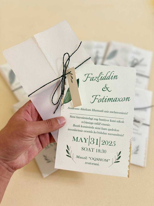 Taklifnomalar / Пригласительные / Invitations