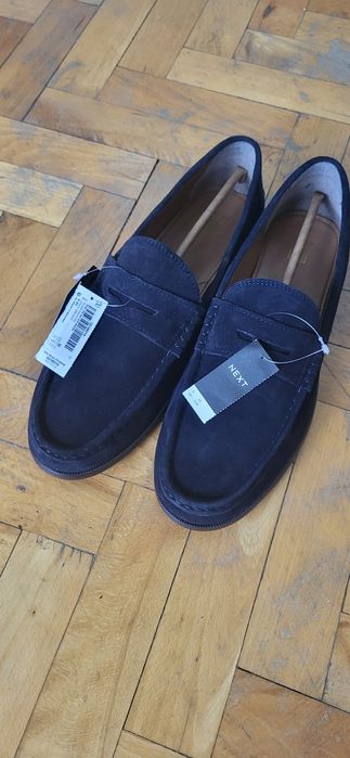 Обувки Next loafers- suede leather brand new.