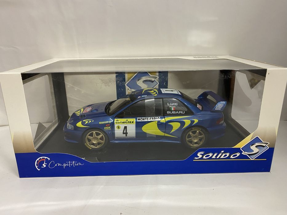 SUBARU IMPREZA S5 WRC macheta auto scara 1:18 Solido raliu Montecarlo