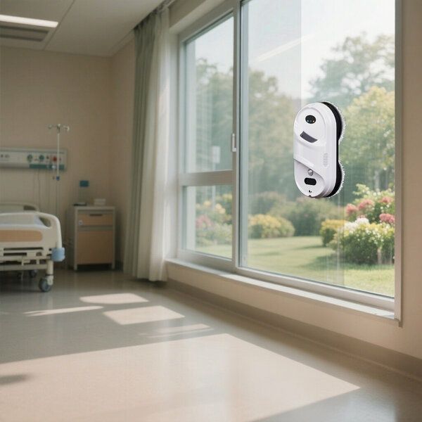 Робот-мойщик окон , функция распыления, 18 салфеток, страховочный трос