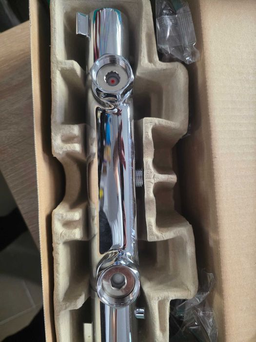 Hansgrohe Ecostat 1001 CL - termostat de duș expus, baterie de duș cu opritor de siguranță la 40 °C, termostat pentru duș, baterie mixer cu 1 funcție