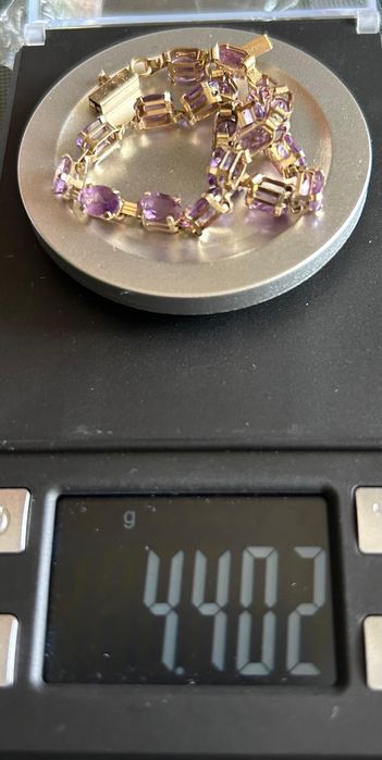 Brățară din aur cu ametiste