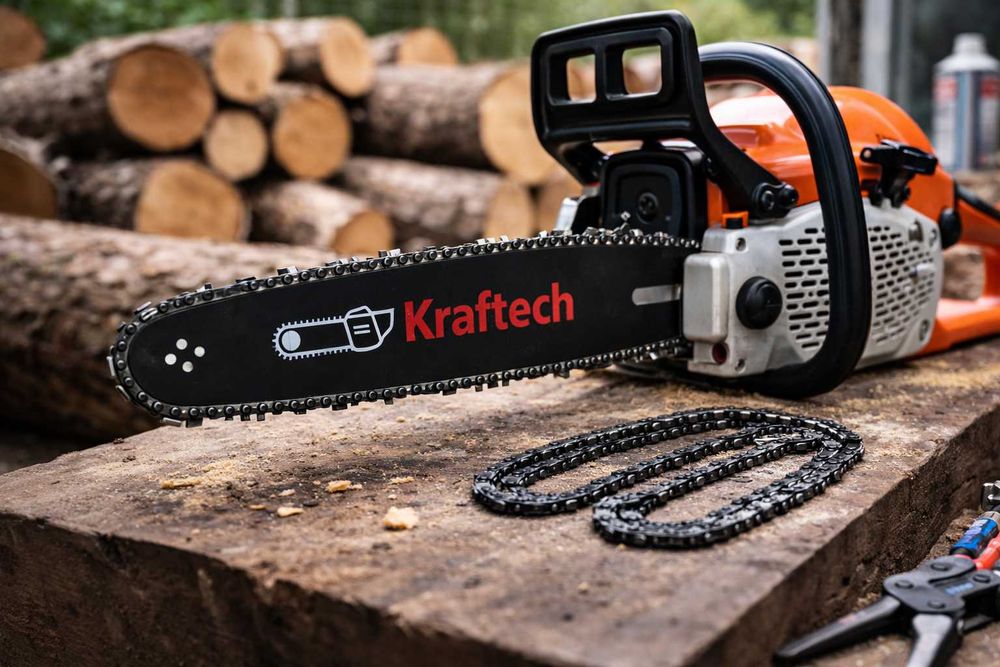 Lama si lant drujba Kraftech 12 inch pas 3/8 universal