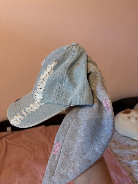 Kpop Denim Bunny hat
