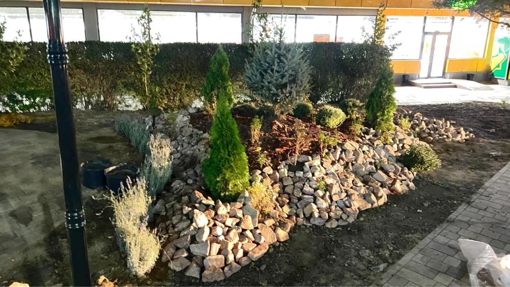 Газон автополив ланшафтный дизайн