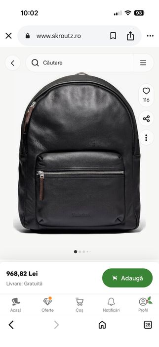 Timberland Tuckerman Classic 22lt Negru