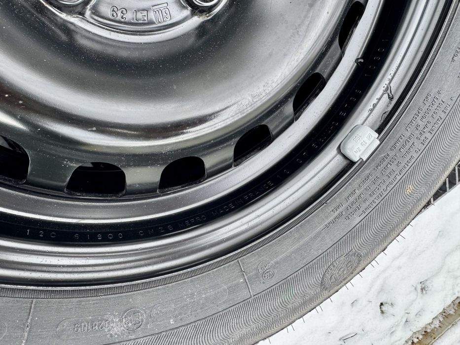 ЧИСТО НОВА Резервна гума+джанта 14цола 4x100+Авариен комплект за Opel