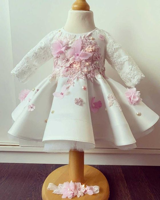 Set rochii elegante mamă-fiică pentru botez