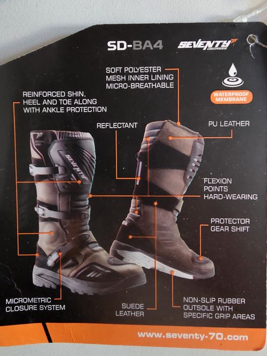 Cizme/ghete moto touring Seventy marime 40