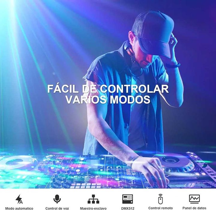 Lumini de scena/DJ/nunta stroboscop cu laser 5 in 1 cu telecomanda