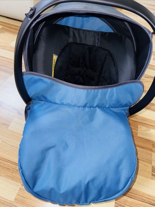 Cărucior 3 în 1 Kraus Clasic Blue - Krausman  Testat ADAC