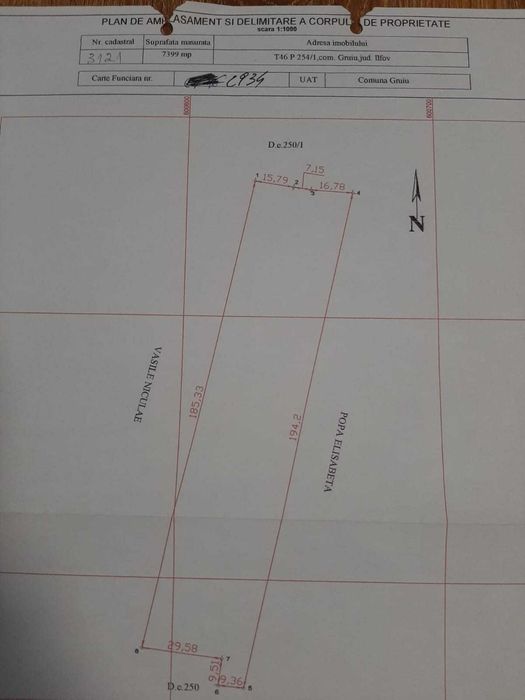Vand sau schimb cu imobiliare, teren 7400 mp Lipia, Gruiu, Ilfov