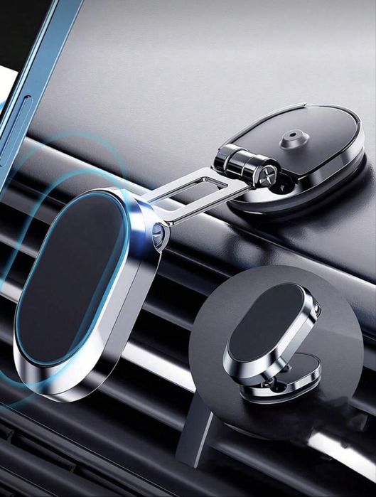 Магнитна стойка за телефон за кола – 360° въртене, силен магнит
