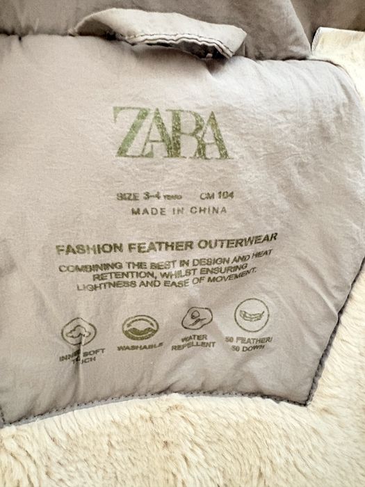 Яке с гъши пух Zara размер 104