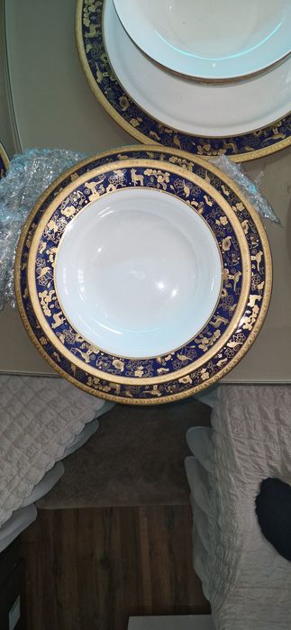 Set serviciu Zepter pictat manual, aurit