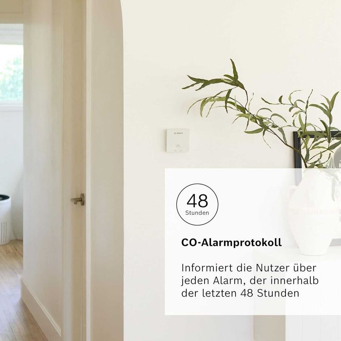 Detector CO Bosch D-CO Dispozitiv alarmă monoxid carbon ușor instalat