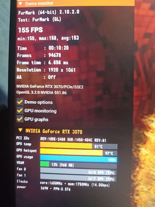Gigabyte RTX 3070 Gaming OC