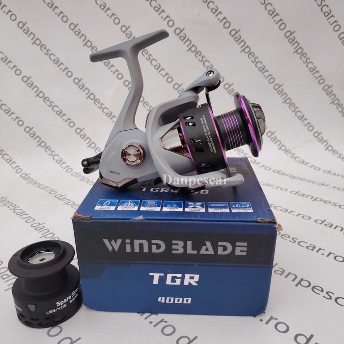 Mulineta WINDBLADE CRAP si Feeder TGR4000 capacitate 0,30/205 metri