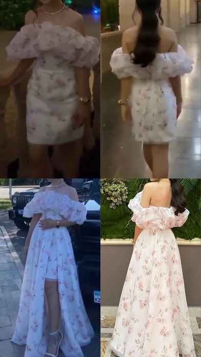 Вечернее выпускное платье 2в1