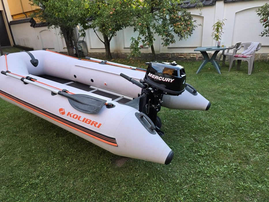 Barca gonflabila kolibri cu motor mercury 4 CP