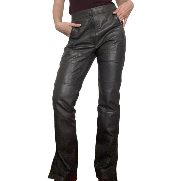 Рокерски панталон от естествена кожа на H&M Studio