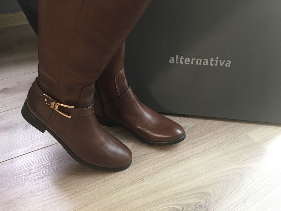 Нови италиански Ботуши естествена кожа